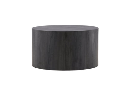 York Couchtisch aus MDF in schwarzer Holzoptik, Ø 80cm