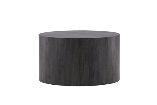 York Couchtisch aus MDF in schwarzer Holzoptik, Ø 80cm