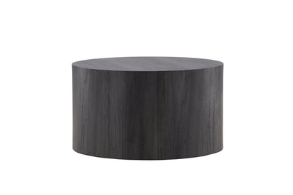 York Couchtisch aus MDF in schwarzer Holzoptik, Ø 80cm