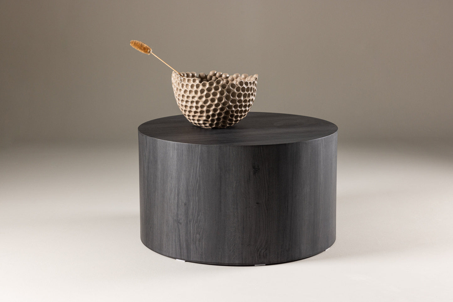 York Couchtisch aus MDF in schwarzer Holzoptik, Ø 80cm