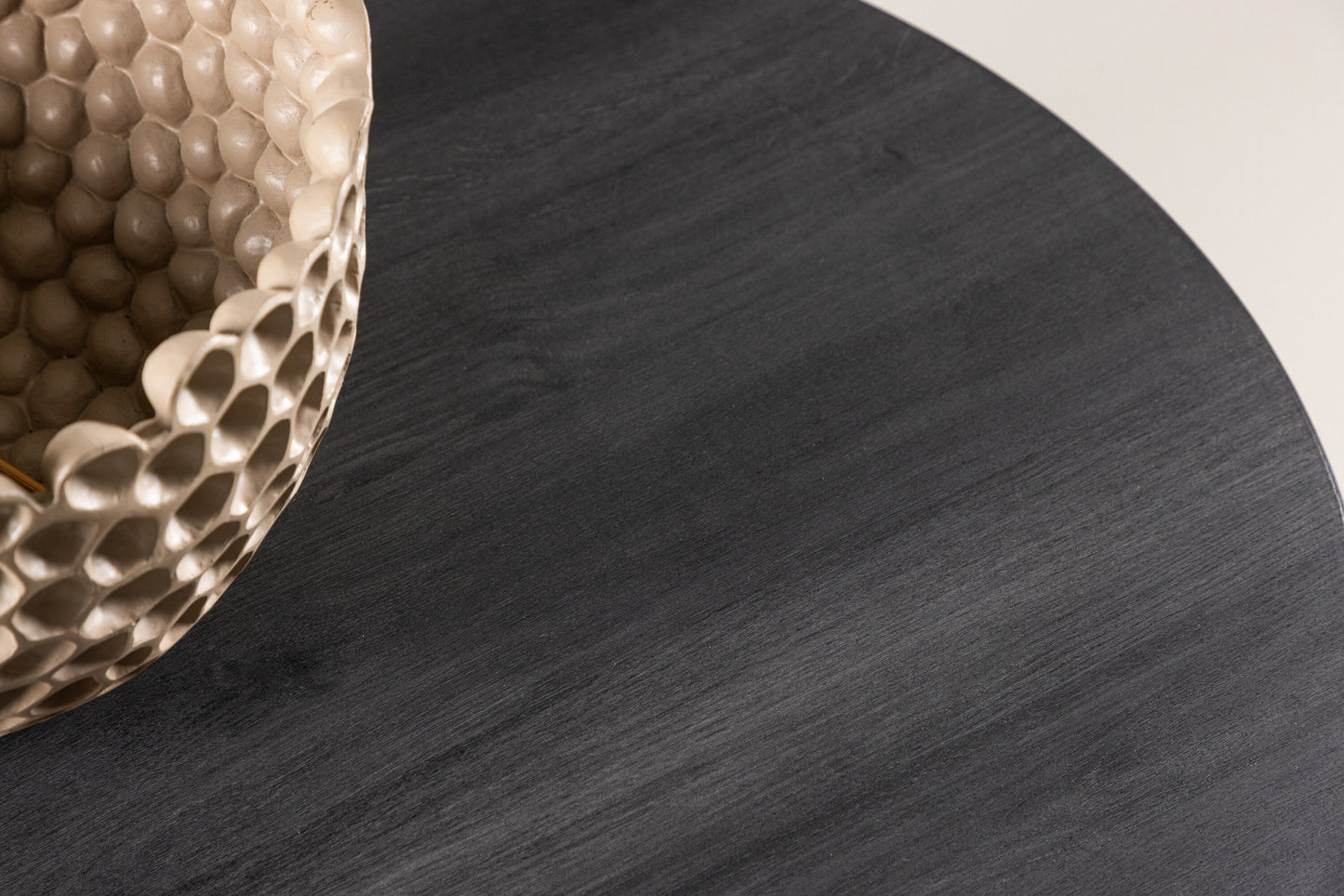 York Couchtisch aus MDF in schwarzer Holzoptik, Ø 80cm