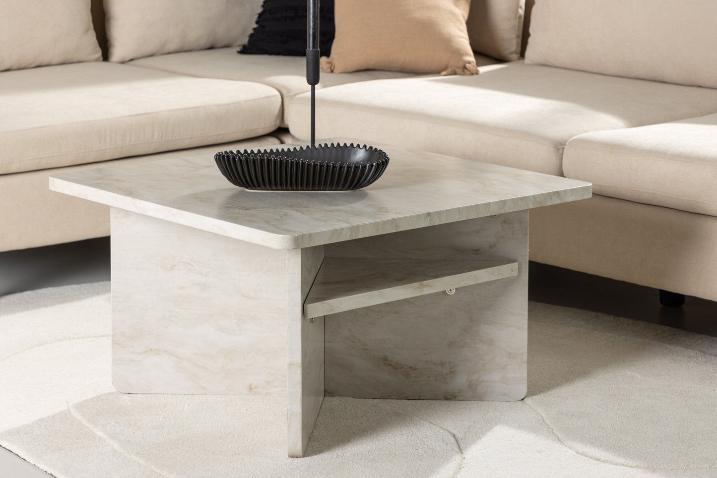 Ålesund Couchtisch aus MDF in Marmoroptik