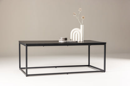 Mallan Couchtisch aus Stahl/MDF in Schwarz