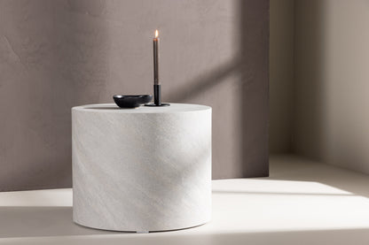 York Couchtisch aus MDF in Betonoptik, Ø 50cm