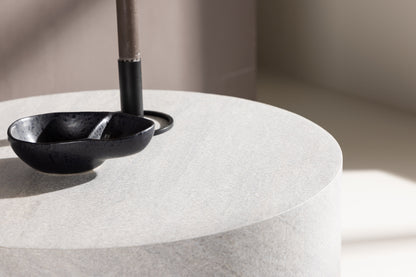 York Couchtisch aus MDF in Betonoptik, Ø 50cm
