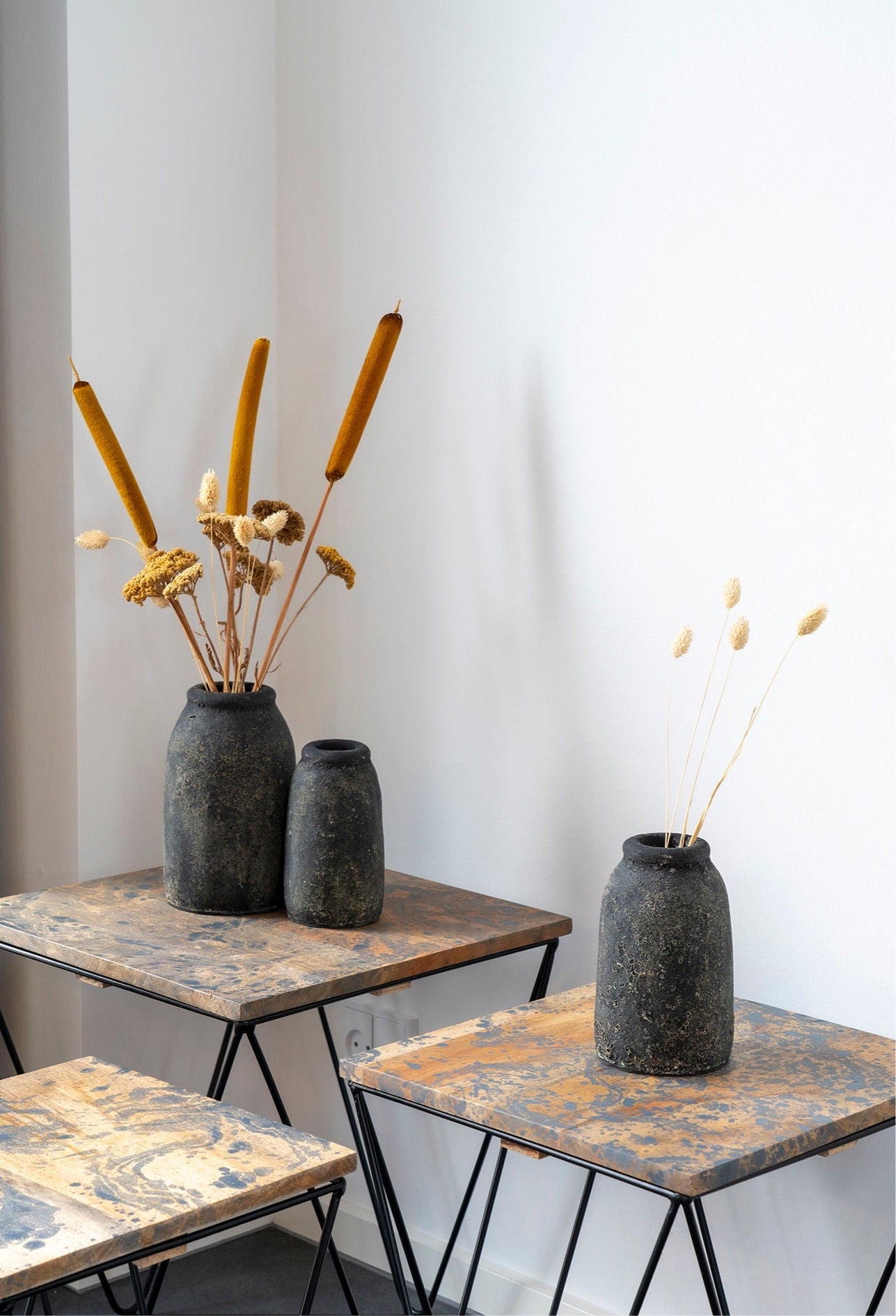 Velas Vase, Terrakotta, 3er Set