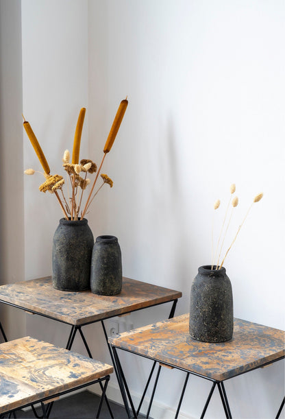 Velas Vase, Terrakotta, 3er Set