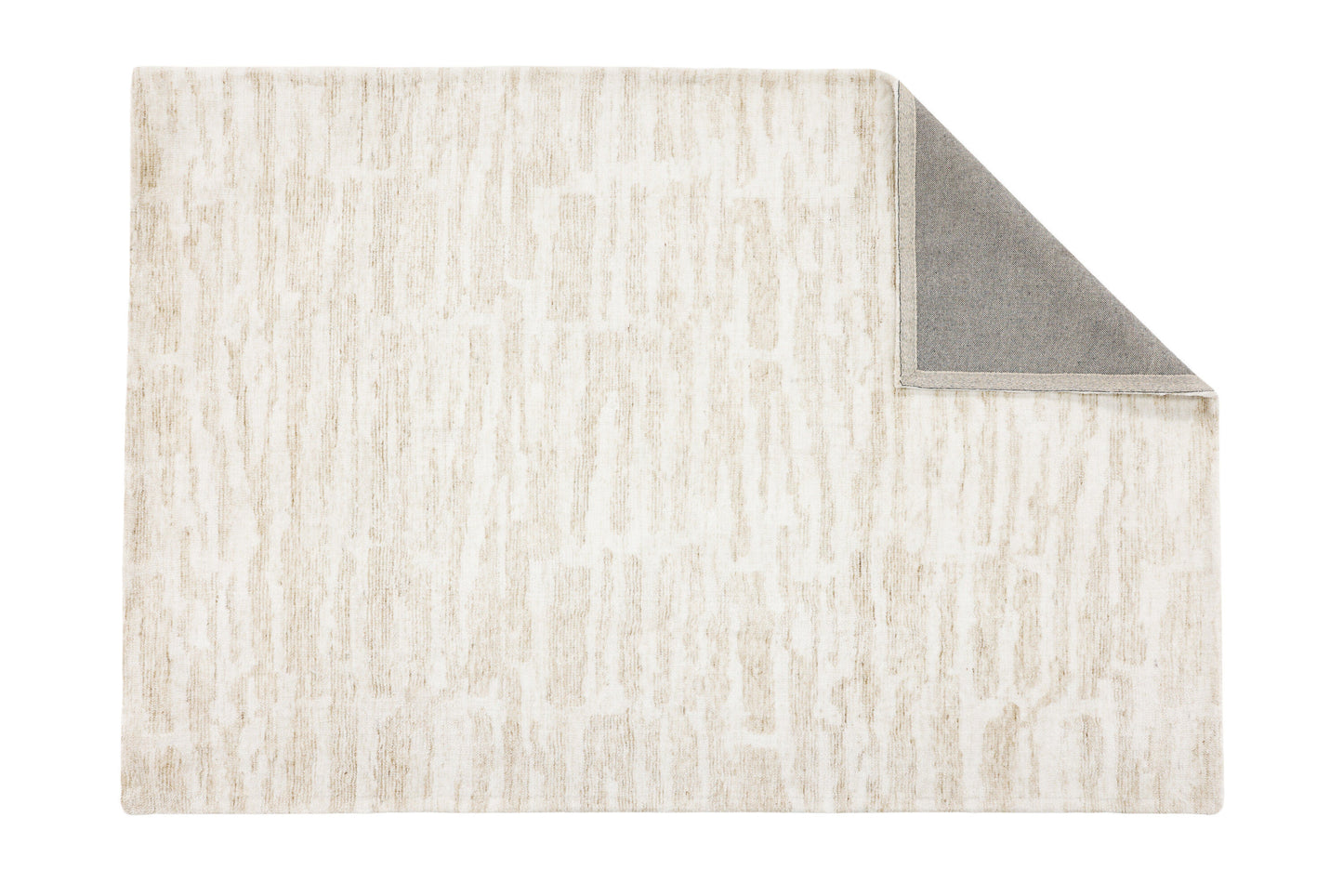 Milos Teppich, Weiß/Beige, 290x200cm