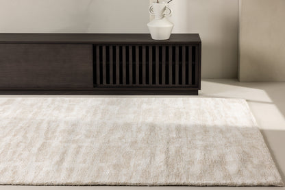 Milos Teppich, Weiß/Beige, 395cmx295cm