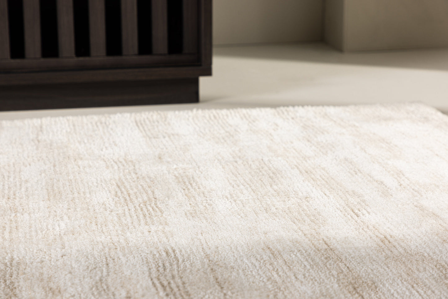 Milos Teppich, Weiß/Beige, 395cmx295cm