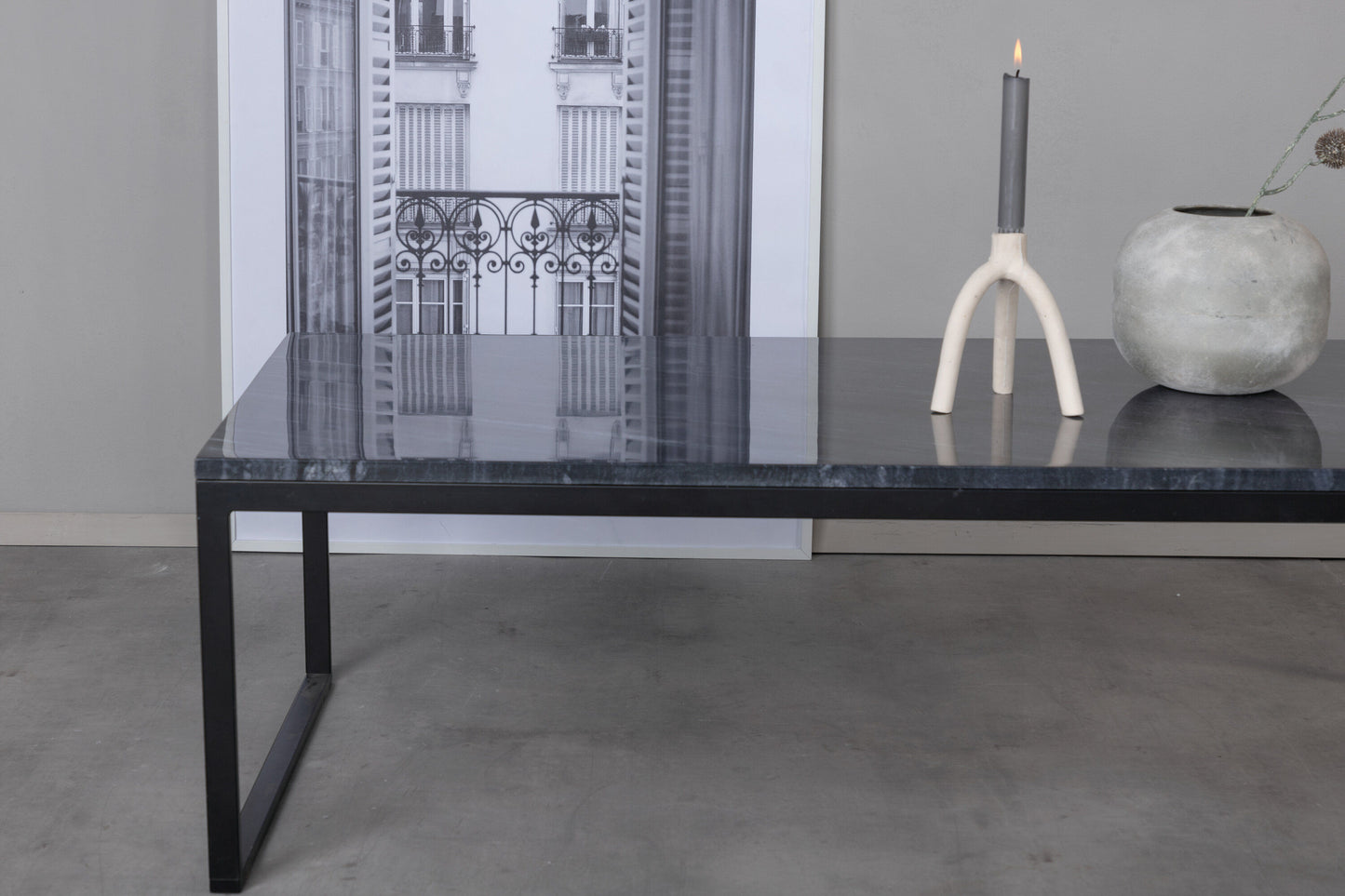 Estelle Couchtisch aus Marmor in Schwarz