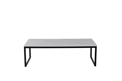 Estelle Couchtisch aus Marmor in Weiß/Schwarz