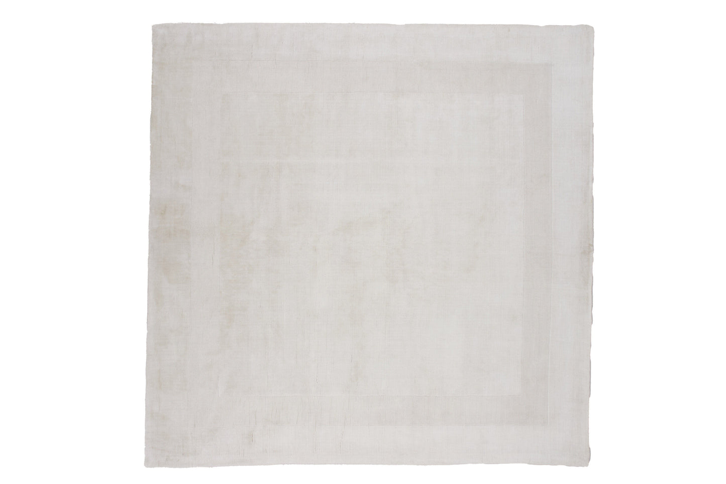Boston Viskose Teppich, 240x240cm, Weiß
