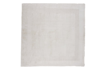 Boston Viskose Teppich, 240x240cm, Weiß