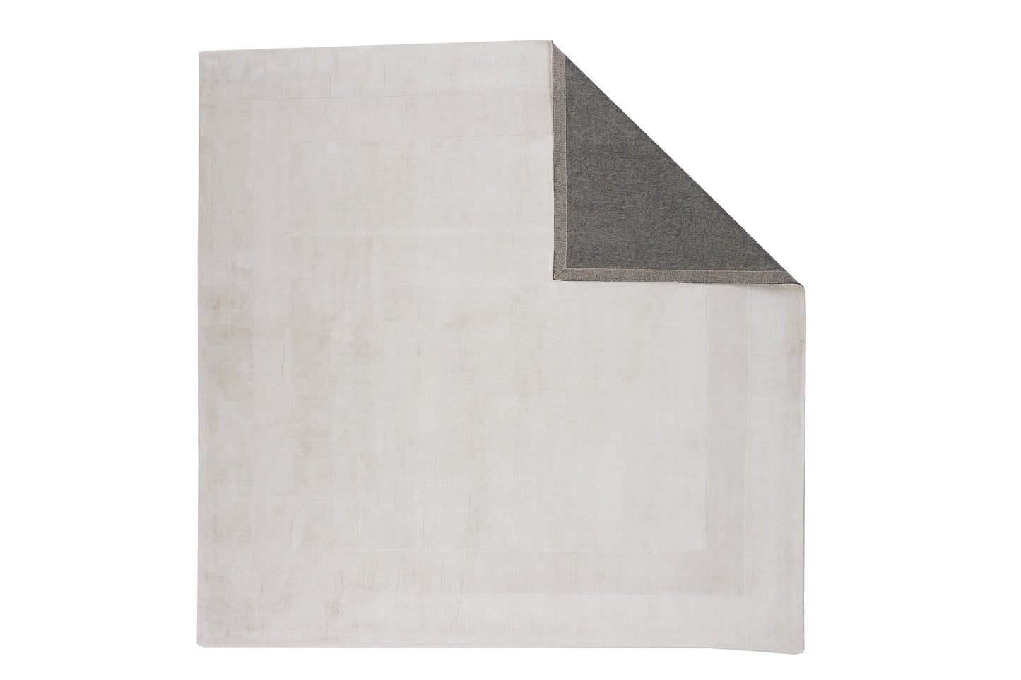 Boston Viskose Teppich, 240x240cm, Weiß
