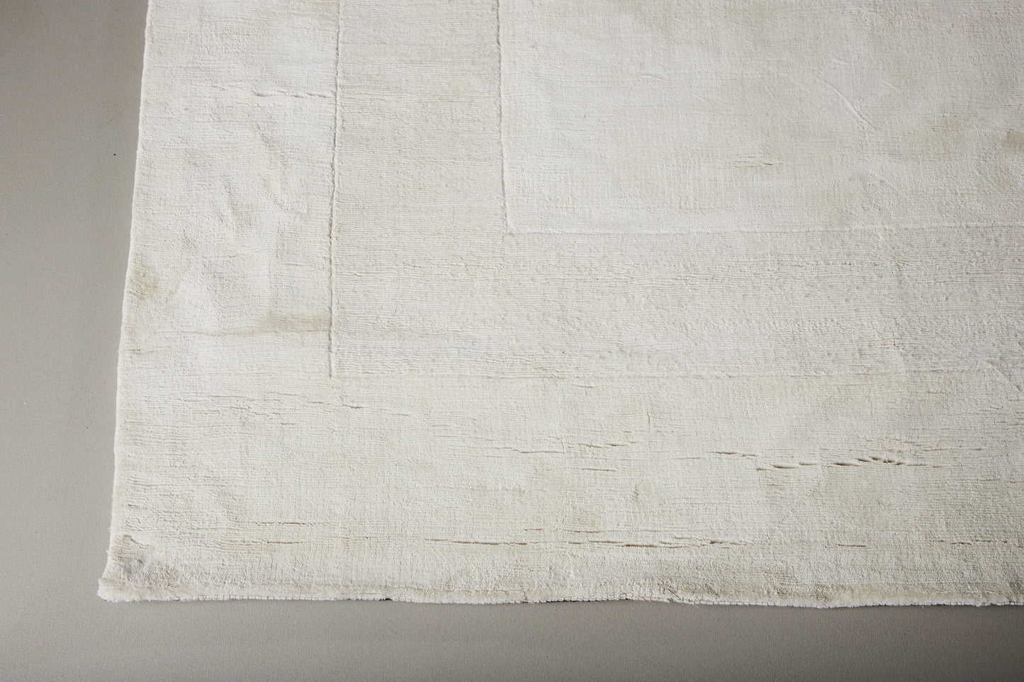 Boston Viskose Teppich, 240x240cm, Weiß