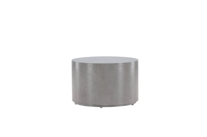 Lissabon Sofatisch aus Aluminium in Silber/Grau