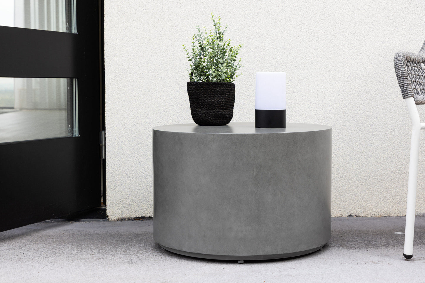 Lissabon Sofatisch aus Aluminium in Silber/Grau