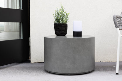 Lissabon Sofatisch aus Aluminium in Silber/Grau